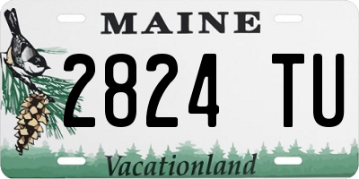 ME license plate 2824TU