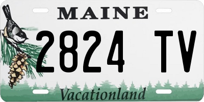 ME license plate 2824TV
