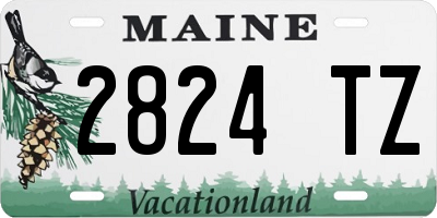 ME license plate 2824TZ