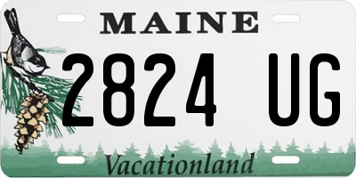 ME license plate 2824UG