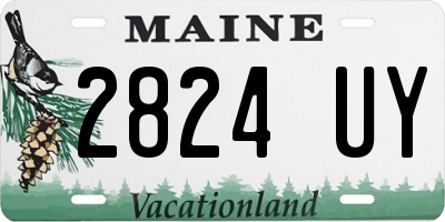 ME license plate 2824UY