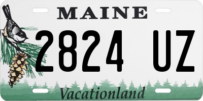 ME license plate 2824UZ