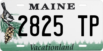 ME license plate 2825TP