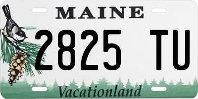 ME license plate 2825TU