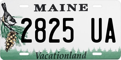 ME license plate 2825UA