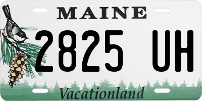 ME license plate 2825UH