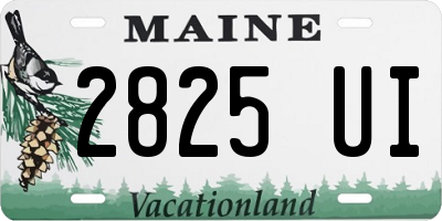 ME license plate 2825UI