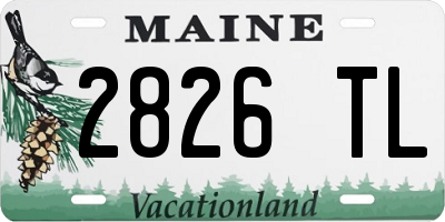 ME license plate 2826TL
