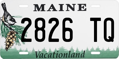 ME license plate 2826TQ