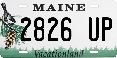 ME license plate 2826UP