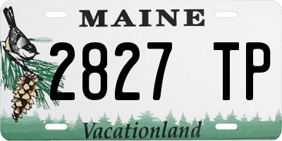 ME license plate 2827TP