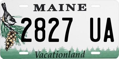 ME license plate 2827UA