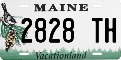 ME license plate 2828TH