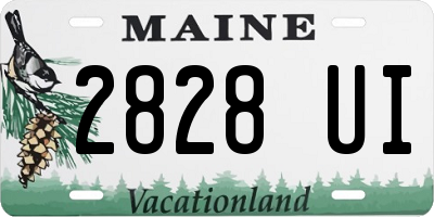 ME license plate 2828UI