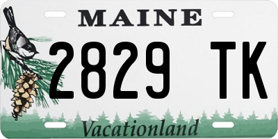 ME license plate 2829TK