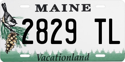 ME license plate 2829TL