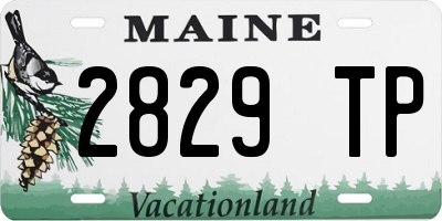 ME license plate 2829TP