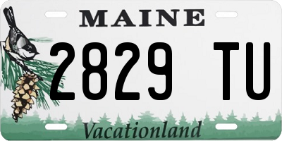ME license plate 2829TU