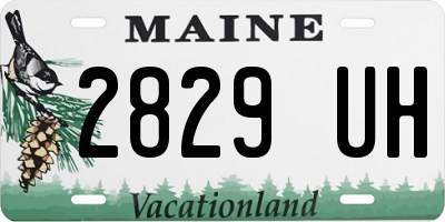ME license plate 2829UH