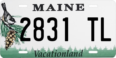 ME license plate 2831TL