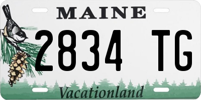 ME license plate 2834TG