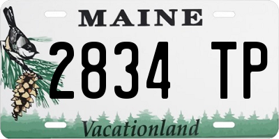 ME license plate 2834TP