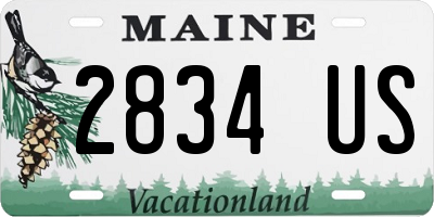 ME license plate 2834US