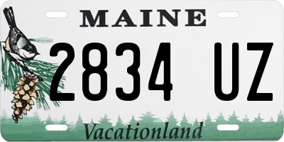 ME license plate 2834UZ