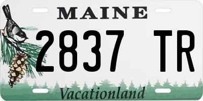 ME license plate 2837TR