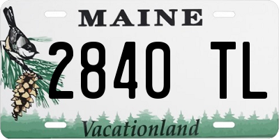 ME license plate 2840TL