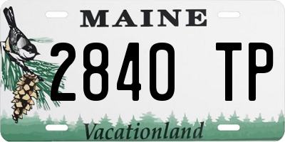 ME license plate 2840TP