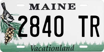 ME license plate 2840TR