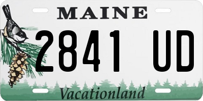 ME license plate 2841UD