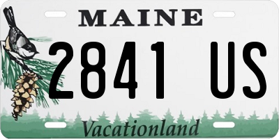 ME license plate 2841US