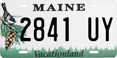 ME license plate 2841UY