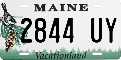 ME license plate 2844UY