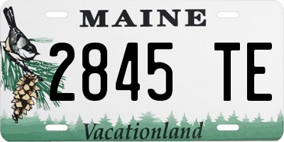 ME license plate 2845TE