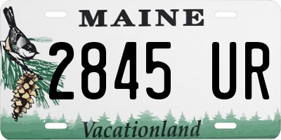 ME license plate 2845UR
