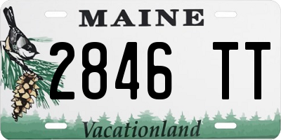 ME license plate 2846TT