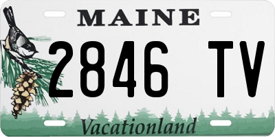 ME license plate 2846TV