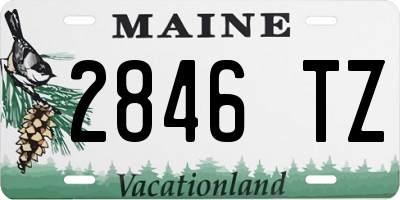 ME license plate 2846TZ