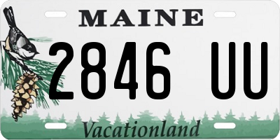 ME license plate 2846UU
