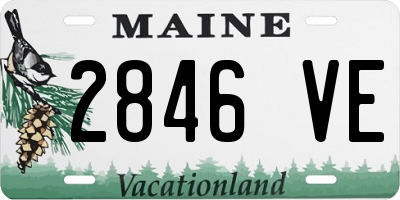 ME license plate 2846VE