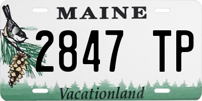 ME license plate 2847TP