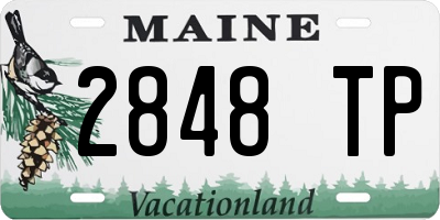 ME license plate 2848TP