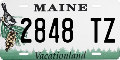 ME license plate 2848TZ