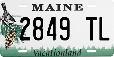 ME license plate 2849TL