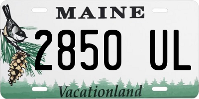 ME license plate 2850UL