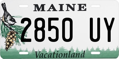 ME license plate 2850UY