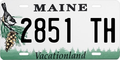 ME license plate 2851TH
